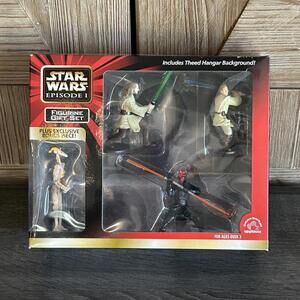 New Applause Star Wars Episode 1 Darth Maul, Obi-Won & Qui-Gon Figurine Gift Set